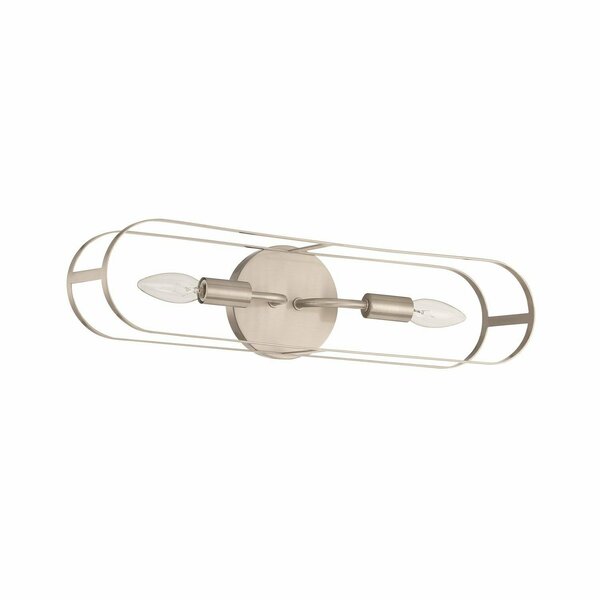 Craftmade Minfdul 2 Light Linear sconce in Brushed Polished Nickel 12820BNK2